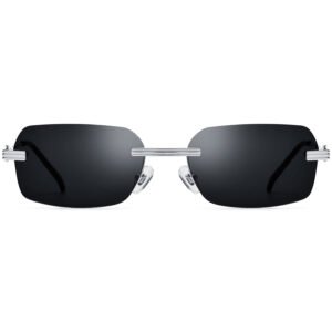 Rimless Alloy Sunglasses